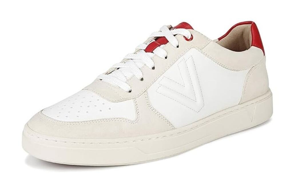 VIONIC Mens Lucas Court Oxford Sneakers US 11.5 M EU 44.5 Cream Leather GUC